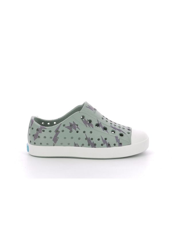 Native Shoes - Buty miejskie dziecięce NATIVE JEFFERSON PRINT CHILD. Kolor: zielony. Wzór: nadruk. Sport: turystyka piesza
