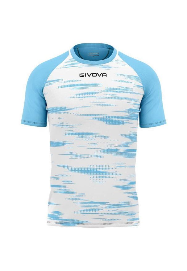 Koszulka Sportowa Givova Pixel 2XL - Oddychająca i Lekka. Kolor: niebieski, biały, wielokolorowy. Sport: piłka nożna