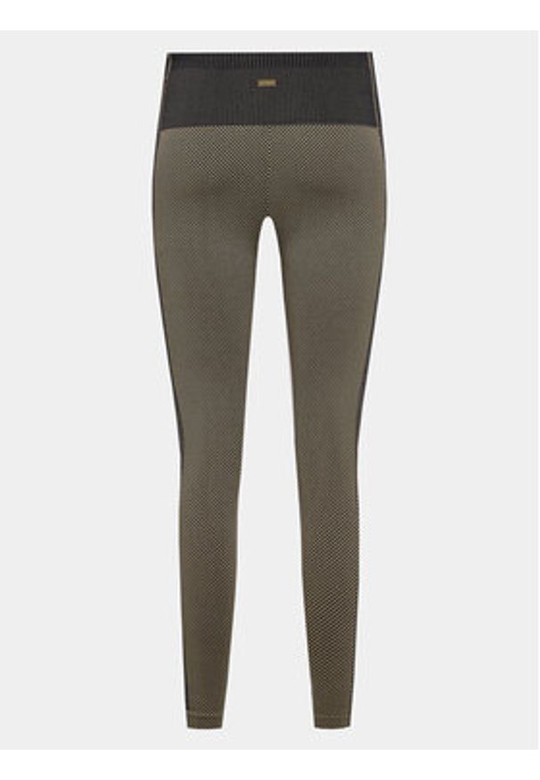 Athlecia Legginsy Powerfull W Seamless Tights EA233338 Brązowy Regular Fit. Kolor: brązowy. Materiał: syntetyk
