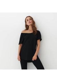 Mohito - Czarna bluzka oversize - Czarny. Kolor: czarny #1