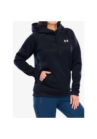 Bluza z kapturem damska Under Armour Armour Fleece Hoodie. Typ kołnierza: kaptur. Kolor: czarny. Sport: fitness
