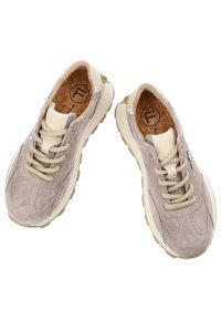 Beżowe Sneakersy Filippo Sportowe Buty Damskie Na Platformie. Kolor: beżowy. Obcas: na platformie #4