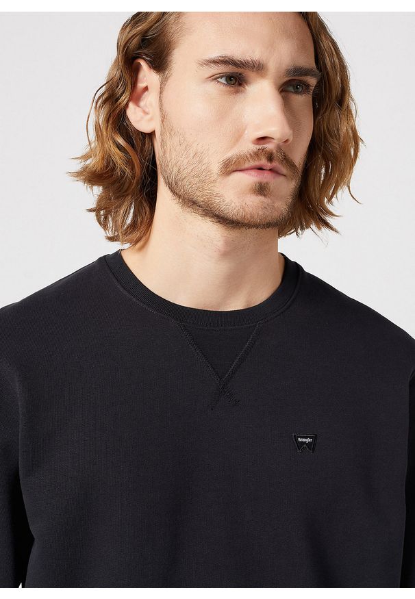 Wrangler - MESKA BLUZA WRANGLER SIGN OFF CREW BLACK 112350535