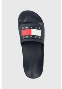 Tommy Jeans klapki POOL SLIDE ESS męskie kolor granatowy EM0EM01191. Kolor: niebieski. Materiał: guma #2