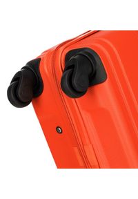 Wittchen - Duża walizka z ABS-u tłoczona. Kolor: czerwony. Materiał: guma. Wzór: geometria. Styl: klasyczny #6