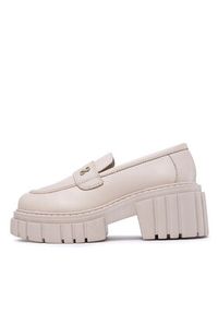 Simple Loafersy SL-43-02-000114 Beżowy. Kolor: beżowy. Materiał: skóra