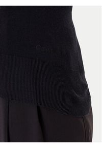 Calvin Klein Sweter LV044C339G Czarny Regular Fit. Kolor: czarny. Materiał: wiskoza