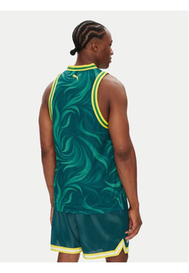 Puma Tank top 631702 Zielony Regular Fit. Kolor: zielony. Materiał: syntetyk