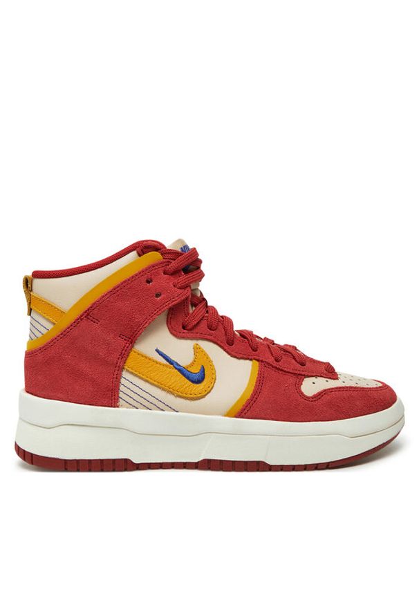 Nike Sneakersy Dunk High Up DH3718 600 Pomarańczowy. Kolor: pomarańczowy. Materiał: zamsz, skóra