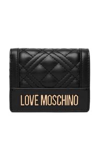 Love Moschino - LOVE MOSCHINO Portfel JC5601PP1OLA0000 Czarny. Kolor: czarny. Materiał: skóra #1