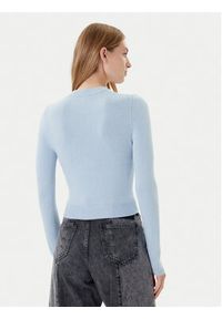 Hugo - HUGO Sweter Sblog_B 50543054 Błękitny Slim Fit. Kolor: niebieski. Materiał: syntetyk #5