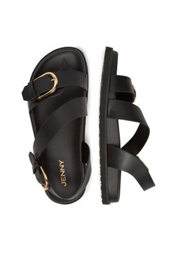 Jenny - JENNY Sandały WS173-20 Czarny. Kolor: czarny. Materiał: materiał, syntetyk