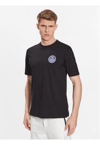 North Sails T-Shirt MASERATI 453011 Czarny Regular Fit. Kolor: czarny. Materiał: bawełna