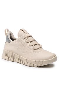 ecco - ECCO Sneakersy Gruuv W 21823301378 Beżowy. Kolor: beżowy. Materiał: skóra #3