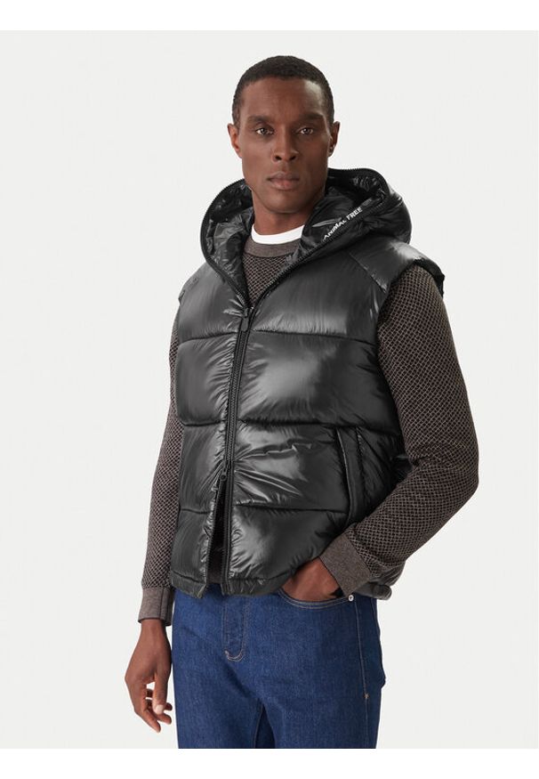 Save The Duck Kamizelka D80296M LOVE21 Czarny Regular Fit. Kolor: czarny. Materiał: syntetyk