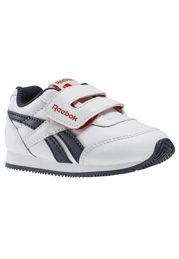 Buty do chodzenia niemowlęce Reebok Royal CL Jogger. Kolor: biały. Materiał: tkanina, skóra, materiał, syntetyk. Szerokość cholewki: normalna. Model: Reebok Royal. Sport: turystyka piesza