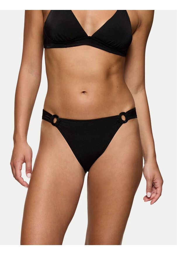 Triumph Dół od bikini Midnight 10222287 Czarny. Kolor: czarny. Materiał: syntetyk