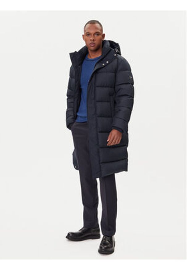 BOSS Kurtka zimowa H-Cenuto 50540474 Granatowy Regular Fit. Kolor: niebieski. Materiał: syntetyk. Sezon: zima