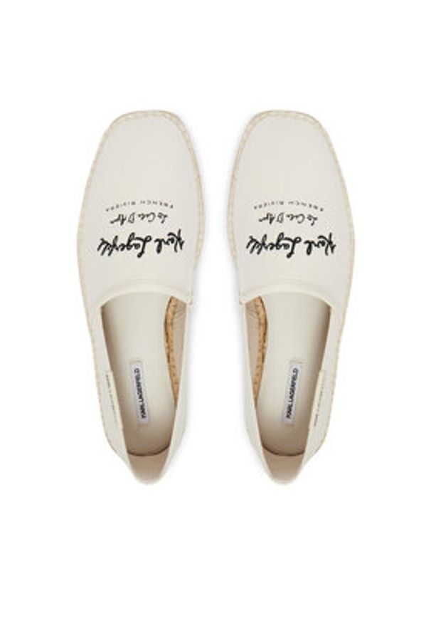 Karl Lagerfeld - KARL LAGERFELD Espadryle Kamino KL70126 Kremowy. Kolor: kremowy. Materiał: materiał