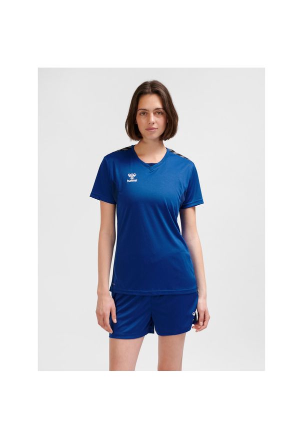 Damski jersey Hummel Authentic Pl. Kolor: niebieski. Materiał: jersey. Sport: piłka nożna