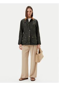 Barbour Kurtka przejściowa Beadnell Wax LWX0827OL51 Zielony Regular Fit. Kolor: zielony. Materiał: bawełna #3
