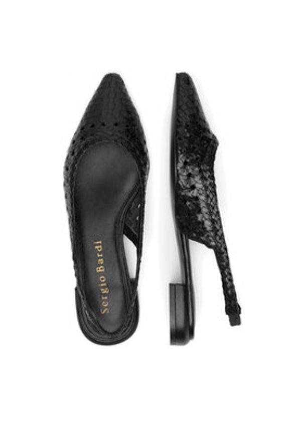 Sergio Bardi Sandały WI40-F1103-01SB Czarny. Kolor: czarny. Materiał: skóra