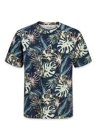 Jack & Jones T-Shirt Honolulu 12288089 Granatowy Regular Fit. Kolor: niebieski. Materiał: bawełna #8