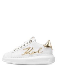 Karl Lagerfeld - KARL LAGERFELD Sneakersy KL62510A Biały. Kolor: biały. Materiał: skóra #5