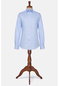 Lancerto - Koszula Błękitna Saratoga. Typ kołnierza: button down. Kolor: niebieski. Materiał: tkanina, bawełna. Styl: vintage, elegancki #1
