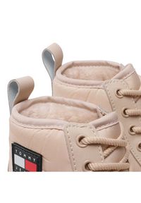 Tommy Jeans Botki Fashion Boot EN0EN01912 Beżowy. Kolor: beżowy. Materiał: materiał #4