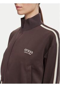 Guess Bluza V6YQ07 K4287 Brązowy Regular Fit. Kolor: brązowy. Materiał: syntetyk #4