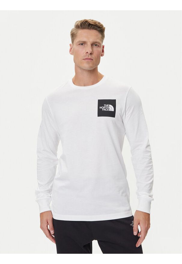 The North Face Longsleeve Fine NF0A8A6P Biały Regular Fit. Kolor: biały. Materiał: bawełna. Długość rękawa: długi rękaw