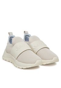 Calvin Klein Sneakersy Runner Slip On - He Nappa HW0HW02415 Écru. Zapięcie: bez zapięcia. Materiał: materiał #5