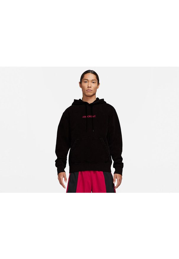 Nike - Bluza męska nike air jordan aj5 gfx fleece pullover hoodie black. Kolor: czarny. Sport: bieganie