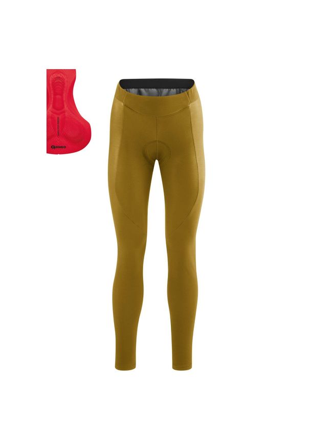 GONSO - Damskie legginsy Gonso Stivo Tight. Kolor: wielokolorowy, żółty, zielony. Sport: kolarstwo