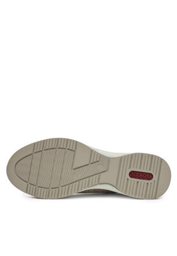 Rieker Sneakersy N1455-62 Beżowy. Kolor: beżowy. Materiał: materiał