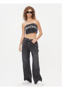 Tommy Jeans Top DW0DW16730 Czarny Slim Fit. Kolor: czarny. Materiał: bawełna #3