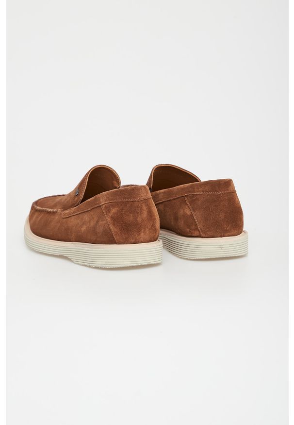 Baldinini - Loafersy męskie zamszowe BALDININI. Materiał: zamsz