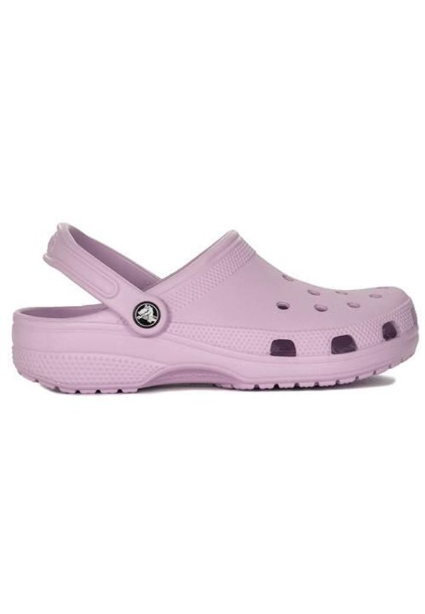 Buty do chodzenia damskie Crocs Classic. Okazja: na co dzień, na plażę. Kolor: różowy. Materiał: syntetyk, materiał. Sezon: lato. Styl: casual, elegancki