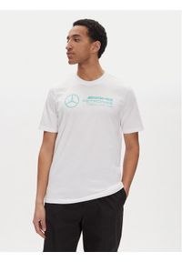 Adidas - adidas T-Shirt Mercedes - AMG Petronas Formula One Team DNA Graphic JV5456 Biały Regular Fit. Kolor: biały. Materiał: bawełna