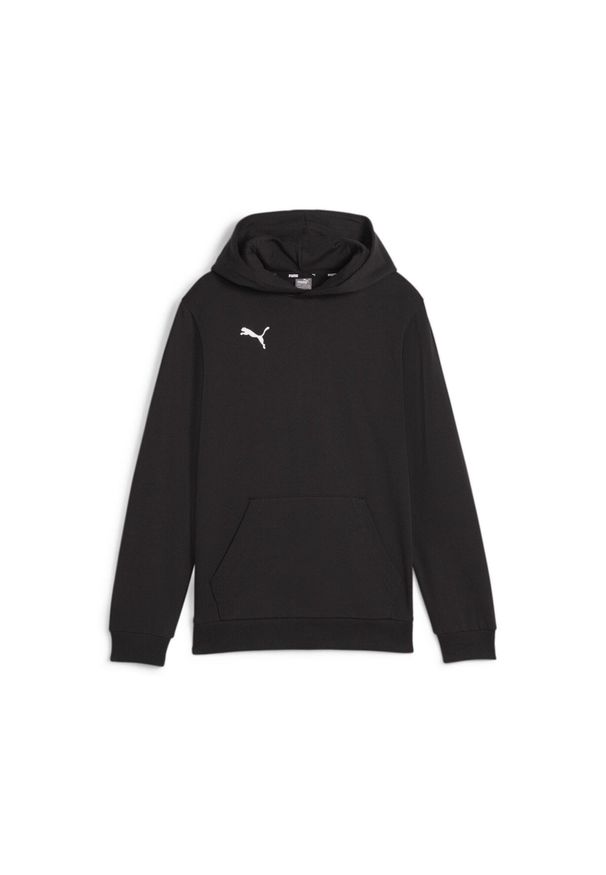 Bluza z kapturem dla dzieci Puma teamGOAL Casuals. Typ kołnierza: kaptur. Kolor: czarny. Sport: piłka nożna
