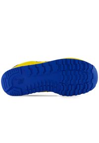 Buty dziecięce New Balance YC373AJ2 – żółte. Okazja: na uczelnię. Kolor: żółty. Materiał: guma, materiał, syntetyk. Szerokość cholewki: normalna. Wzór: kolorowy. Model: New Balance 373 #2