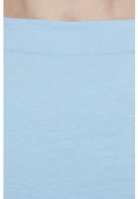 Vero Moda t-shirt damski. Kolor: niebieski. Materiał: dzianina. Długość rękawa: krótki rękaw. Długość: krótkie