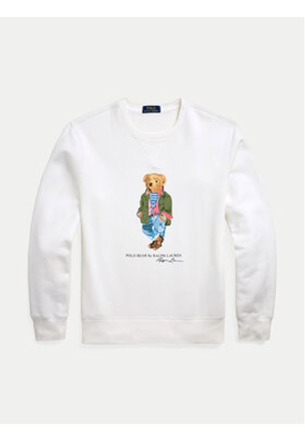 Polo Ralph Lauren Bluza 710953718004 Biały Regular Fit. Typ kołnierza: polo. Kolor: biały. Materiał: bawełna
