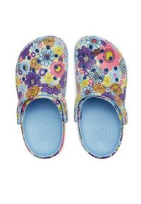 Crocs Klapki Crocs Classic Retro Floral Clog Kids 209059 Niebieski. Kolor: niebieski. Styl: retro #6