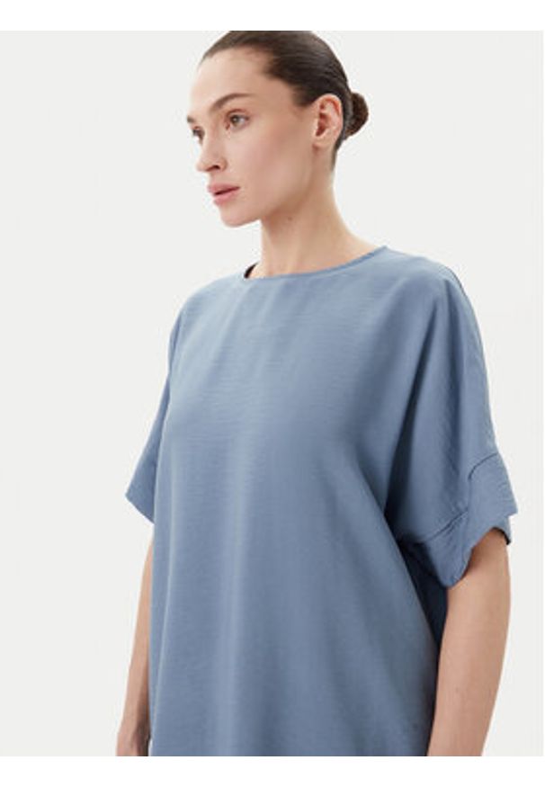 Bruuns Bazaar Sukienka codzienna Gigi BBW3477N Niebieski Loose Fit. Okazja: na co dzień. Kolor: niebieski. Materiał: wiskoza. Typ sukienki: proste. Styl: casual