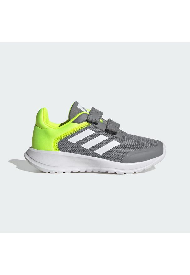 Buty do chodzenia dla dzieci Adidas Tensaur Run Shoes. Kolor: szary, biały, wielokolorowy, żółty. Materiał: materiał. Sport: bieganie, turystyka piesza