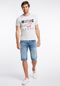 Mustang - SPODENKI MĘSKIE MUSTANG Hampton Bermuda DENIM BLUE 1005648 5000 213. Materiał: denim #5