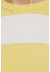 JDY t-shirt damski kolor żółty. Kolor: żółty. Materiał: bawełna, dzianina #5