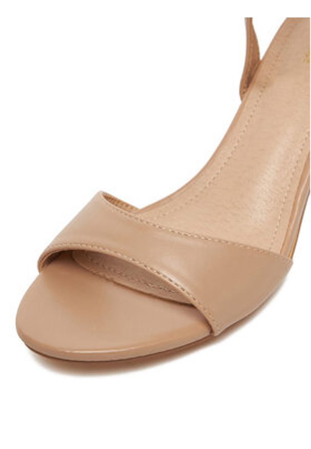 DeeZee Sandały F1356112-1 Beżowy. Kolor: beżowy. Materiał: materiał